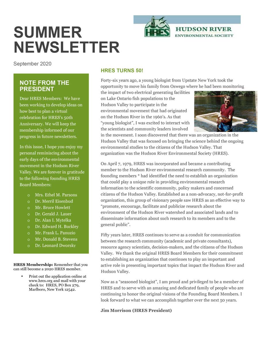2020 Summer Newsletter