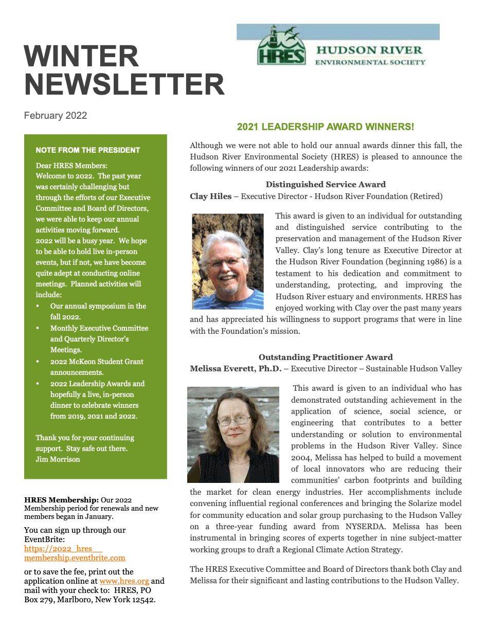 2022 Winter Newsletter