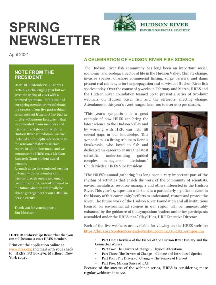 2021 Spring Newsletter